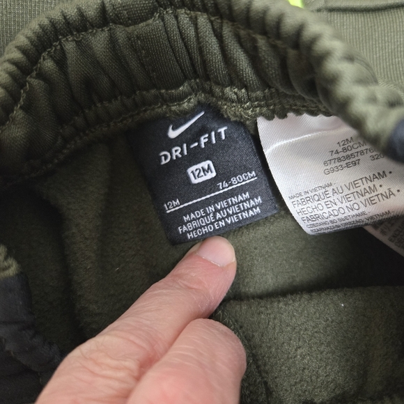 Nike Little Boys Tracksuit Full-Zip Hoodie & Jogger Pants Set Dark Green 12M - Picture 8 of 13